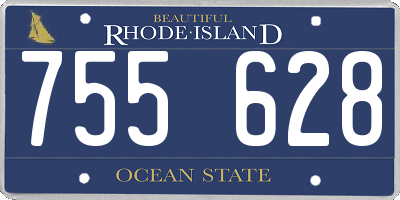 RI license plate 755628