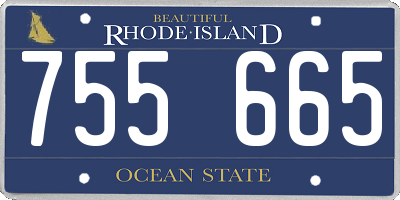 RI license plate 755665