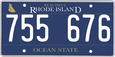 RI license plate 755676