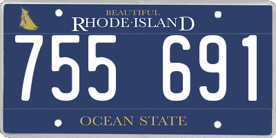 RI license plate 755691