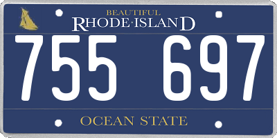 RI license plate 755697