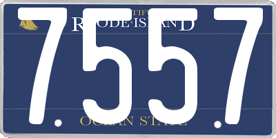 RI license plate 7557