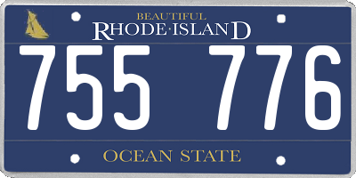 RI license plate 755776