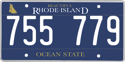 RI license plate 755779
