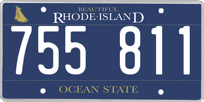 RI license plate 755811