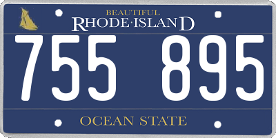 RI license plate 755895