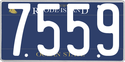 RI license plate 7559