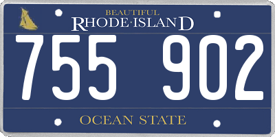 RI license plate 755902
