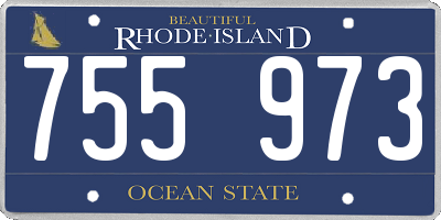 RI license plate 755973