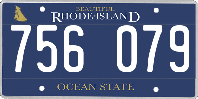 RI license plate 756079