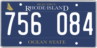 RI license plate 756084
