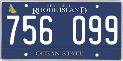 RI license plate 756099