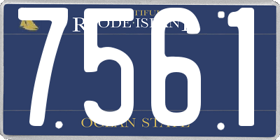 RI license plate 7561