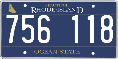 RI license plate 756118