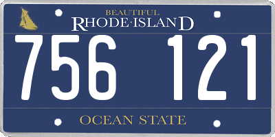 RI license plate 756121