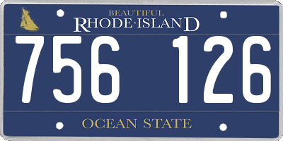 RI license plate 756126