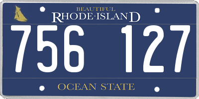 RI license plate 756127