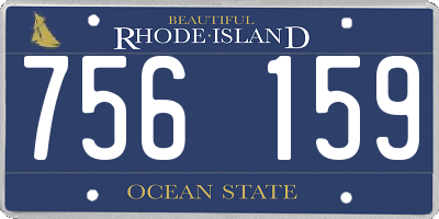 RI license plate 756159