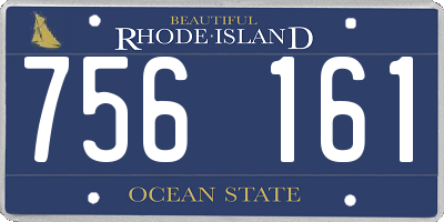 RI license plate 756161