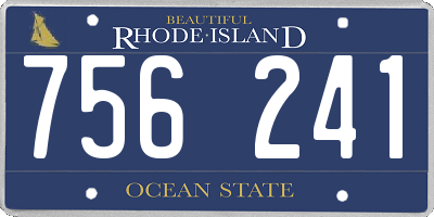 RI license plate 756241