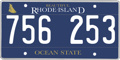 RI license plate 756253