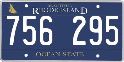 RI license plate 756295