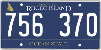 RI license plate 756370
