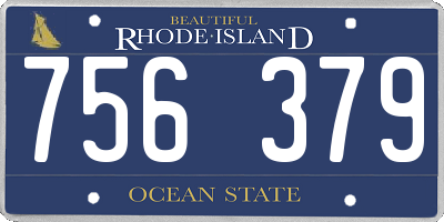 RI license plate 756379