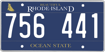 RI license plate 756441