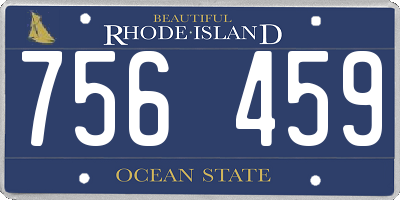 RI license plate 756459