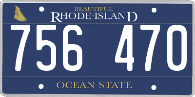 RI license plate 756470