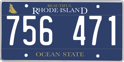 RI license plate 756471