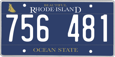 RI license plate 756481