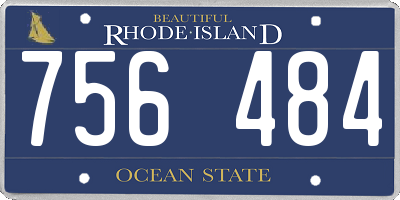 RI license plate 756484