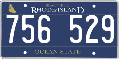 RI license plate 756529