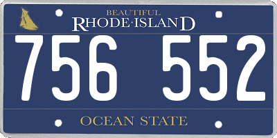RI license plate 756552