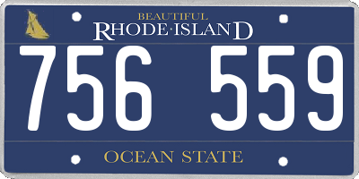RI license plate 756559