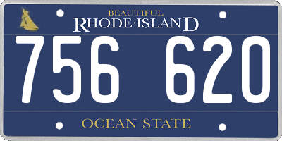 RI license plate 756620