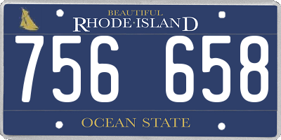 RI license plate 756658