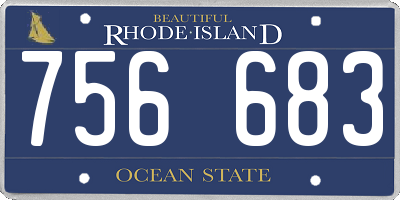 RI license plate 756683