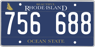 RI license plate 756688