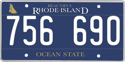 RI license plate 756690