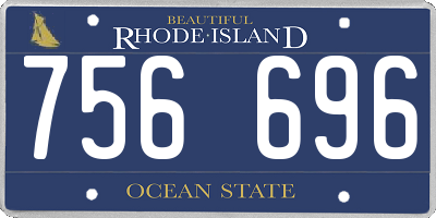 RI license plate 756696