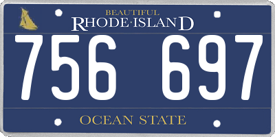 RI license plate 756697