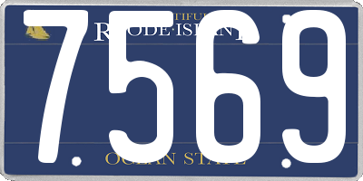 RI license plate 7569