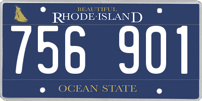 RI license plate 756901