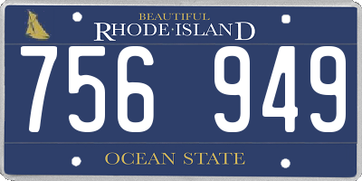 RI license plate 756949