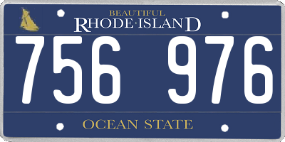RI license plate 756976