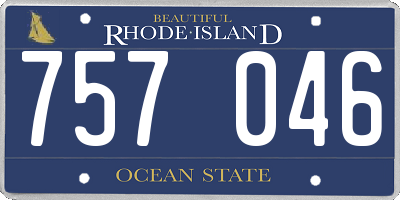 RI license plate 757046