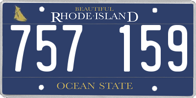 RI license plate 757159